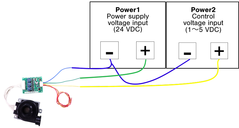 How to connect a micro blower